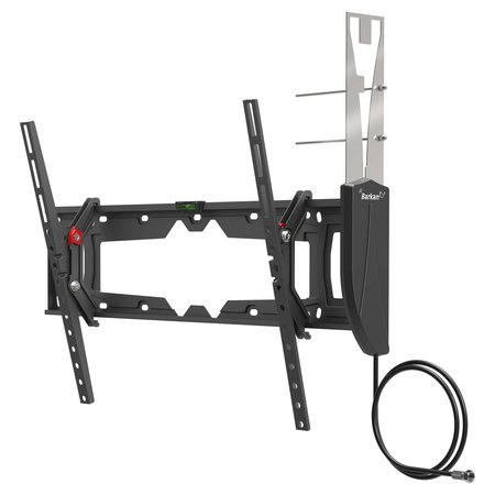 BARKAN MOUNTS Barkan 19 - 83 inch Tilt Flat / Curved TV Wall Mount with Integrated HDTV Indoor Antenna 5dB Gain VTM410